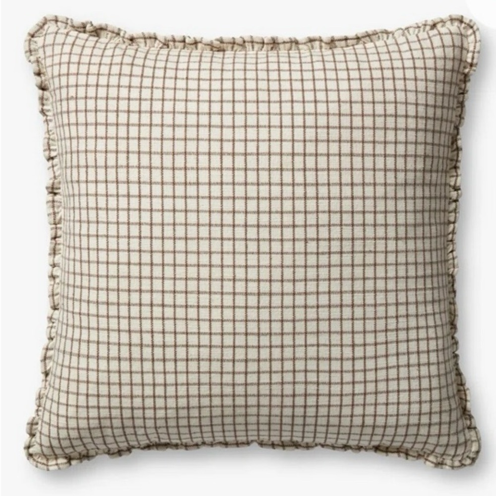 ISO!! Studio McGee Threshold mauve/ taupe windowpane pillows x2